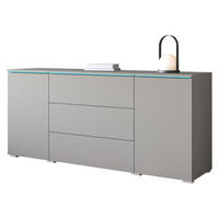 SIDEBOARD Vera 150 mit RGB LED Beleuchtung - Grau, Holzwerkstoff (150/66/40cm) - MIRJAN24