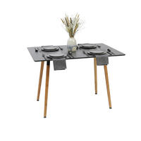 JÍDELNÍSTŮL - různobarevná, kov/dřevo (70/110/75cm) - Relaxdays