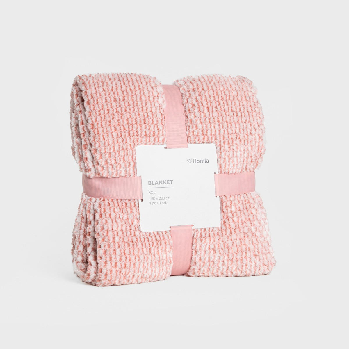 DECKE Galen rosa 150/200 cm - Rot, Textil (150/200cm) - Homla