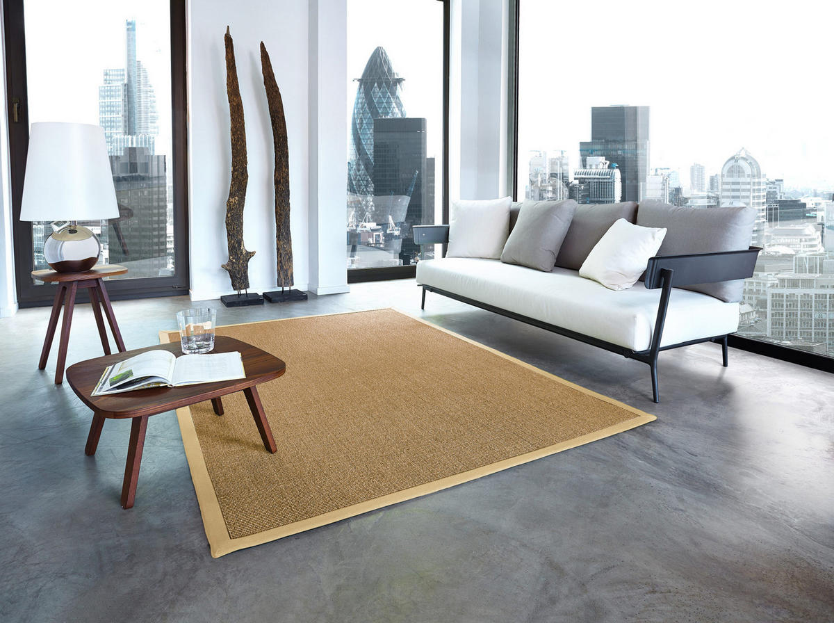 TEPPICH Sisal Manaus hanf/sahara 140x200cm - Sandfarben, Textil (140/200cm) - Astra