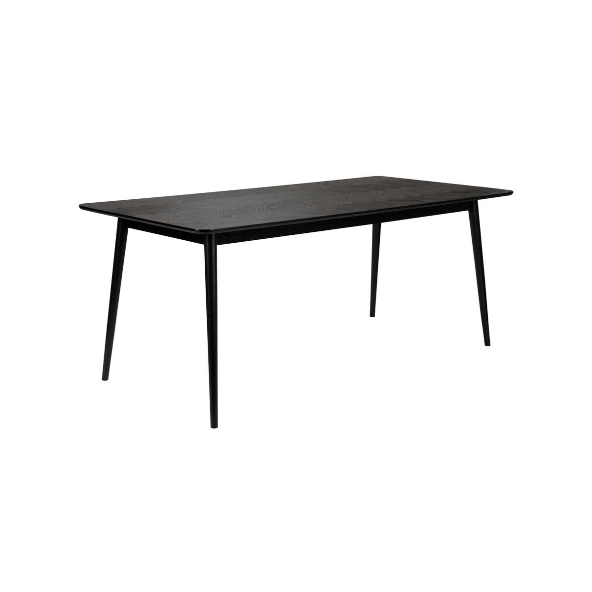ESSTISCH Fabio Fischgrät 160x80 cm Schwarz - Schwarz, Holz (160/80/75cm) - Housecraft Living