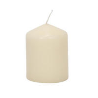 KERZE aus Paraffin 7/7/9,5 cm - Beige, Paraffin (7/9.5/7cm) - Home Styling Collection