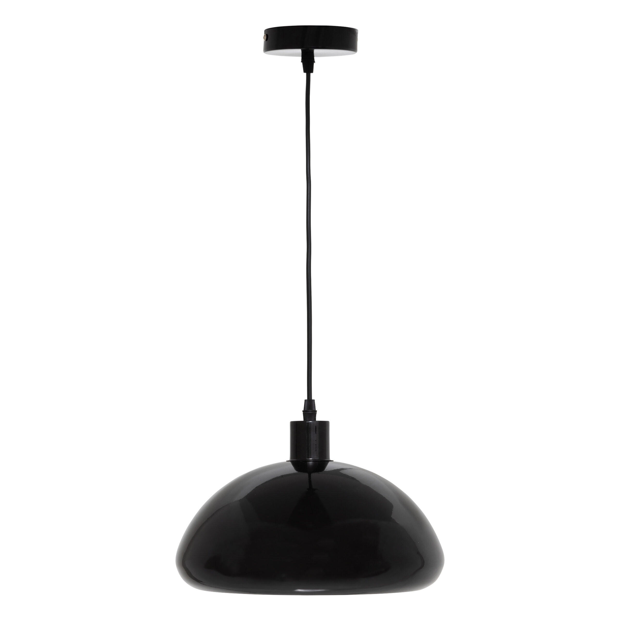 DECKENLAMPE Metall Savio Ø 27 cm - Schwarz, Metall (27.5/27.5/110cm) - Atmosphera Createur d´interieur