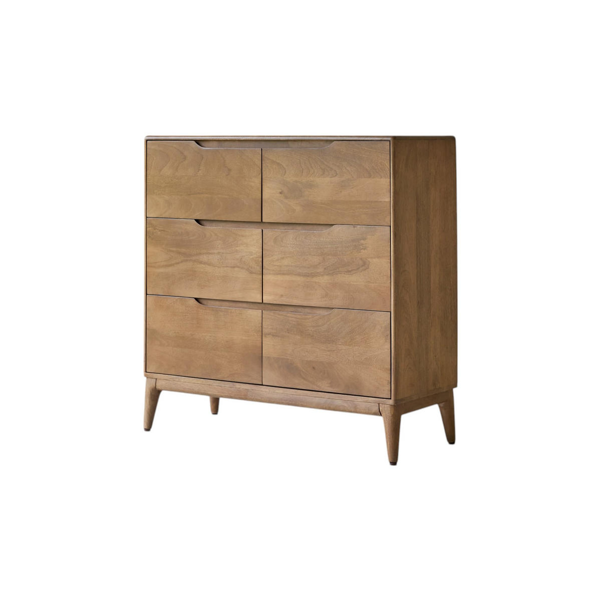 KOMMODE Gabrielle Braun aus Mango - Braun, Holz (100/100/40cm) - Tikamoon