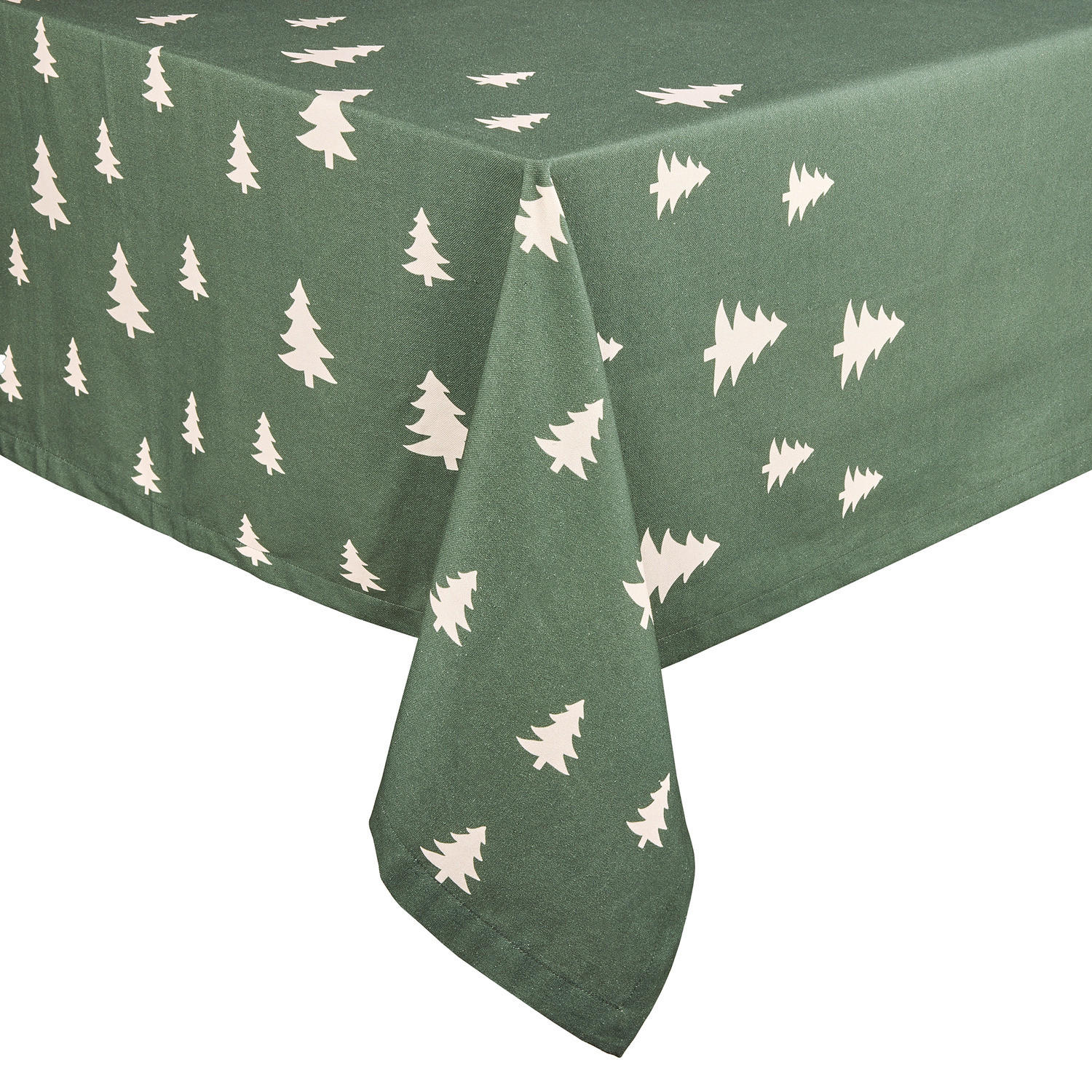 TISCHDECKE Trees - Grün, Textil (160/300cm) - BUTLERS