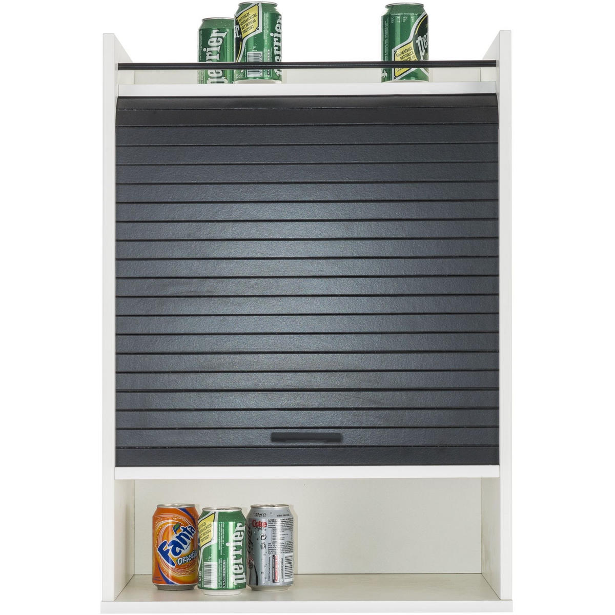 KÜCHENOBERSCHRANK mit Rolladentür 35/54/77cm - Weiß, Holzwerkstoff (54/77/35cm) - Simmob