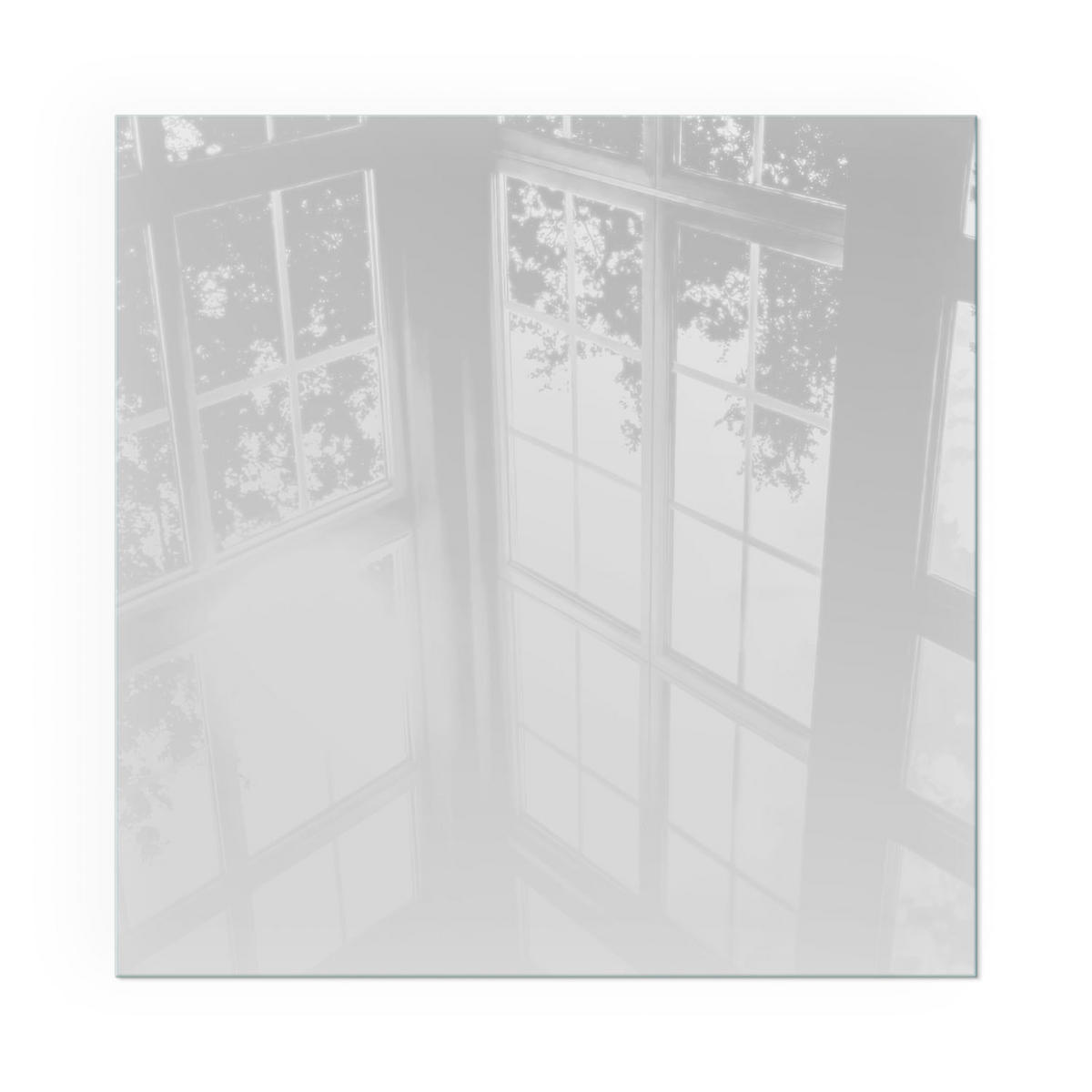 GLASPLATTE für Kamin 50x50 cm - Grau, Glas (50/50/0.4cm) - TULUP