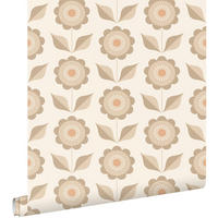 TAPETE Blumen 50 x 900 cm - Beige, Papier (50/900cm) - ESTAhome