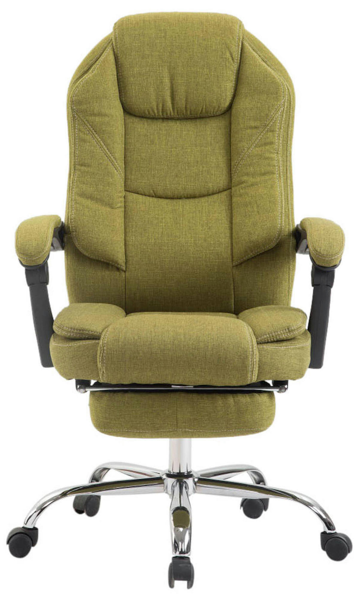 BÜROSTUHL Castan, Stoff Grün - Grün, Textil/Metall (67/124/64cm) - TPFLiving