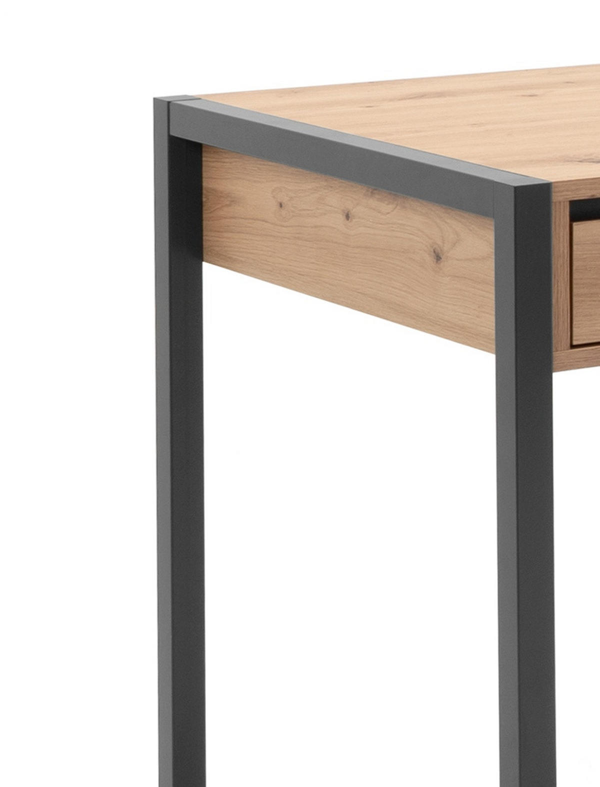 SCHREIBTISCH Artisan Eiche, anthrazit 120 cm, Industrial Design, Tisch mit Schubladen - Anthrazit/Eiche Artisan, Holzwerkstoff (120/60/75cm) - Furn.Design