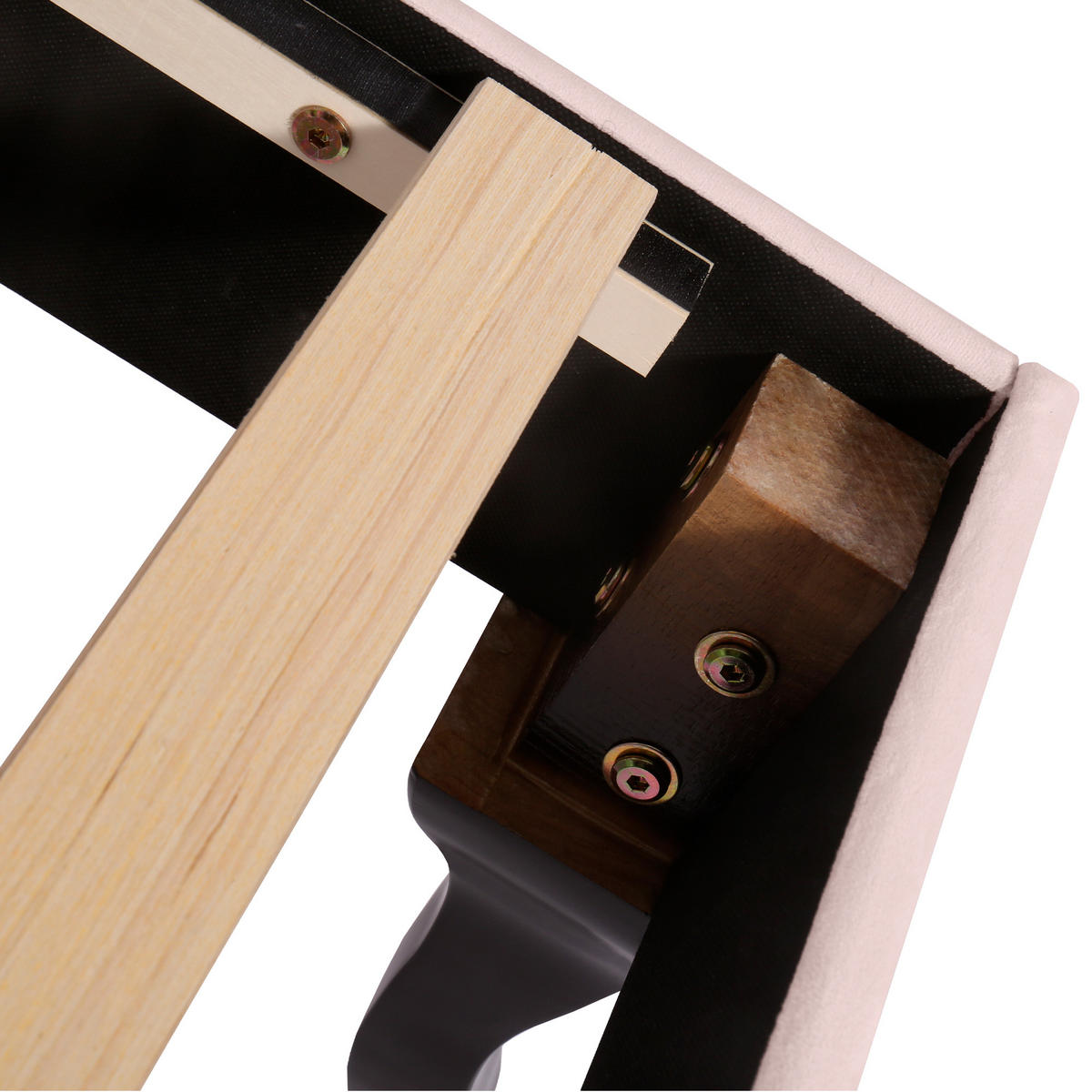 POLSTERBETT 140x200 Samt Höhenverstellbar Lattenrost Rosa - Pink, Holz - FLIEKS