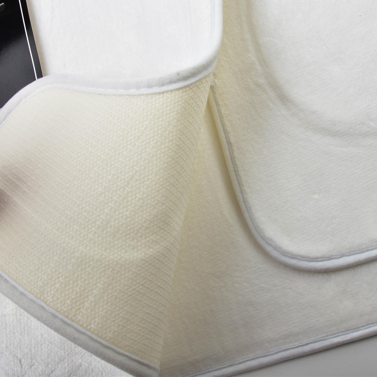 BADEMATTE Zac Creme 80/50/1 cm Textilien - Creme, Textil (50/80cm) - Mondex