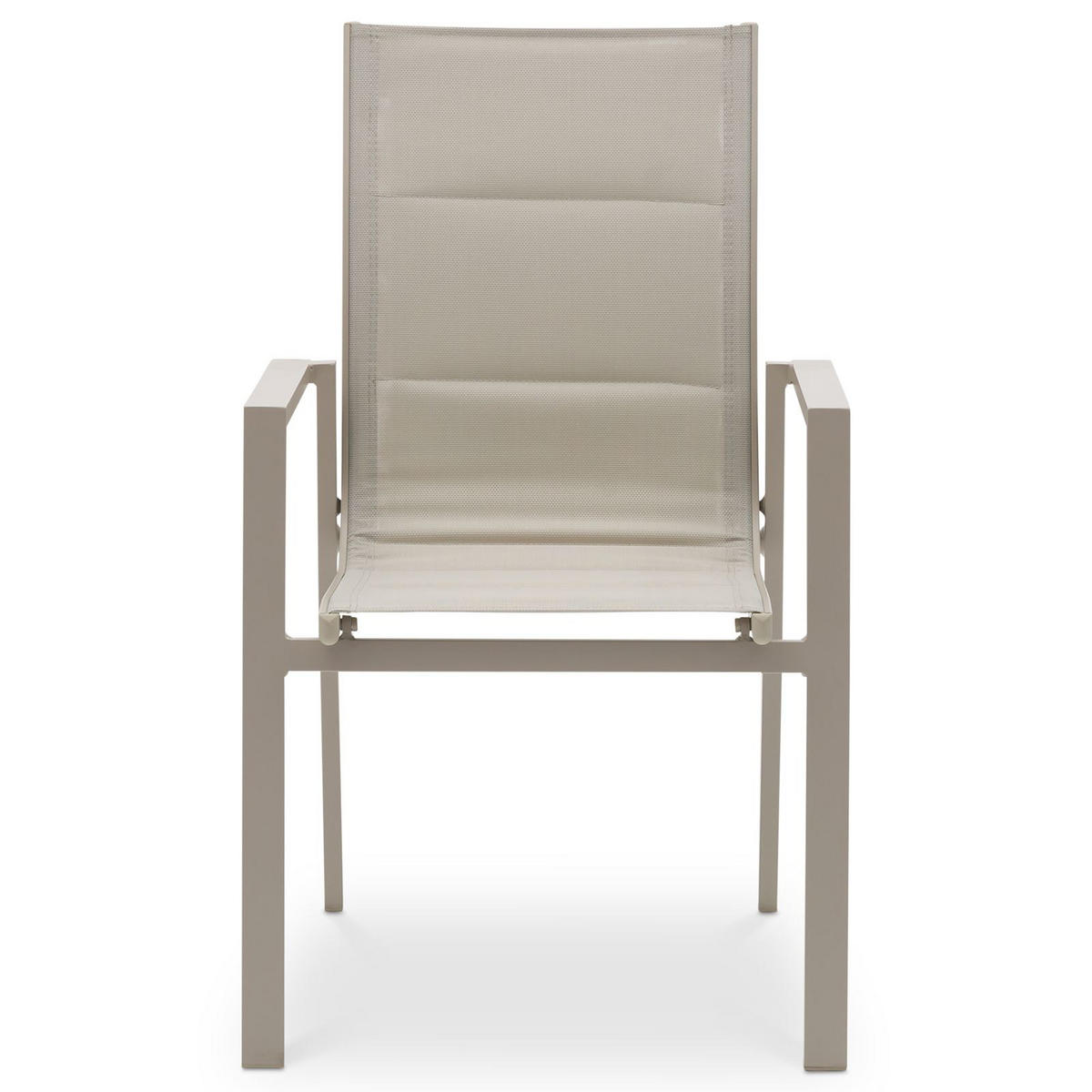 GARTENSTÜHLE TRAPANI 6er-Set champagne - Champagner, Metall (42/91/43cm) - IDIMEX