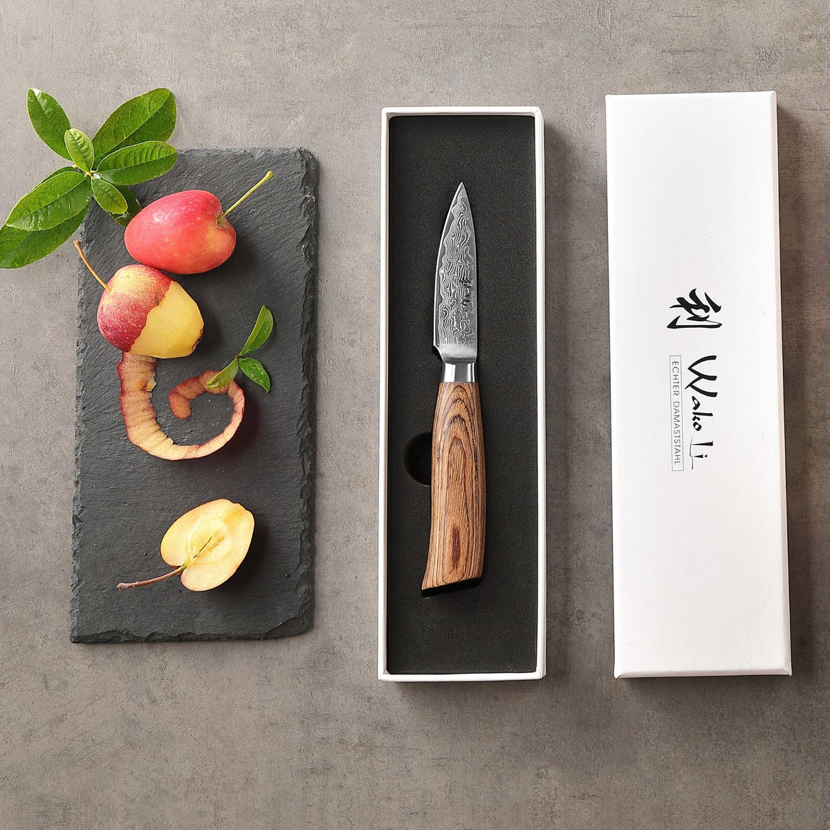 OFFICEMESSER 8 cm - Braun, Holz/Metall (20cm) - Wakoli