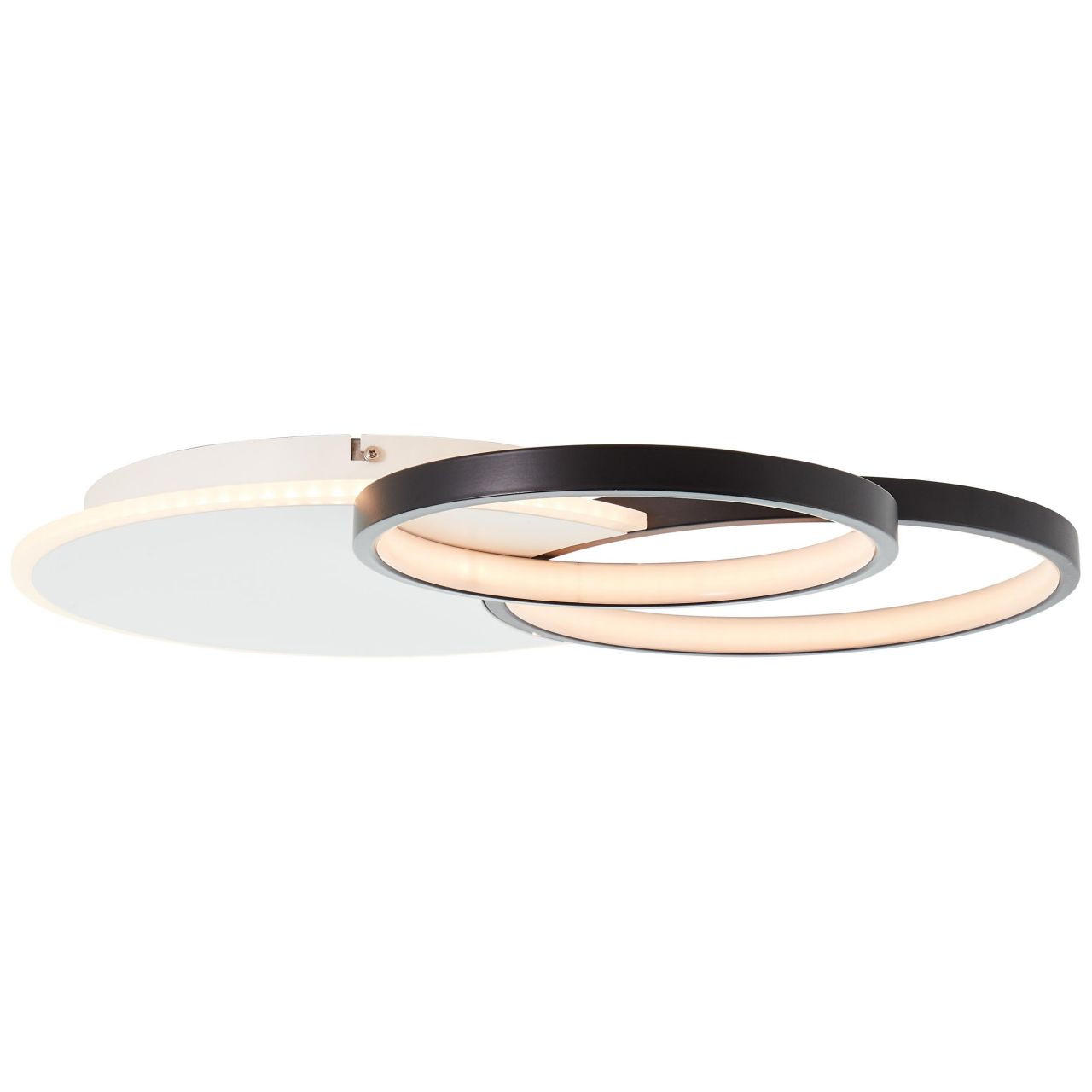 DECKENLEUCHTE Davida G99386/75 - Schwarz, Metall (55/55/7.5cm) - Brilliant