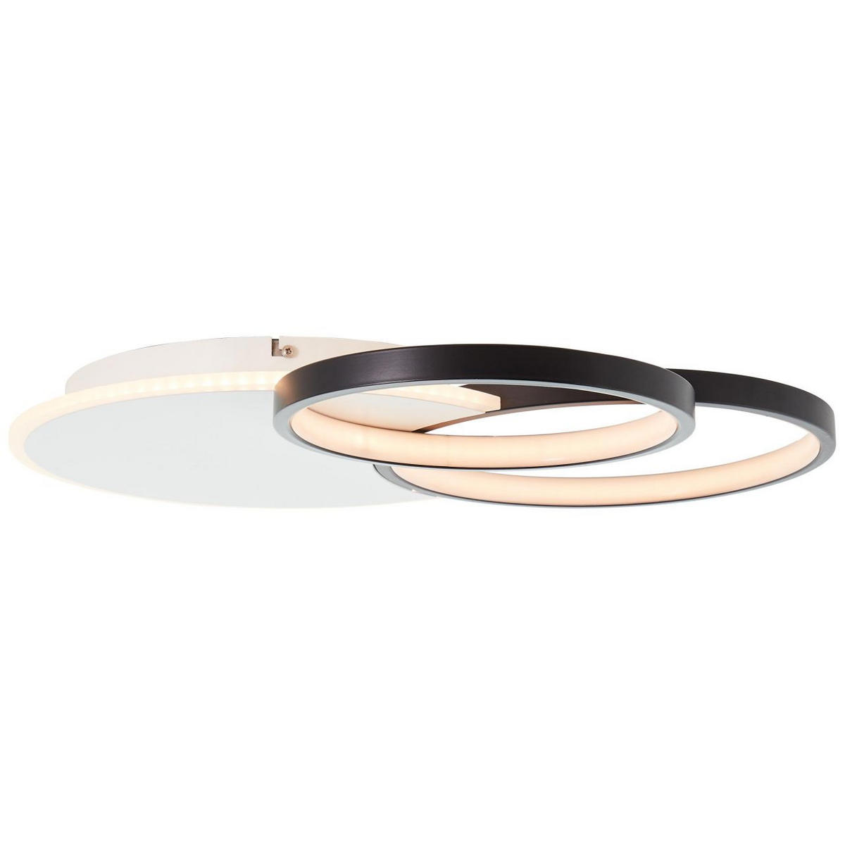 DECKENLEUCHTE Davida G99386/75 - Schwarz, Metall (55/55/7.5cm) - Brilliant