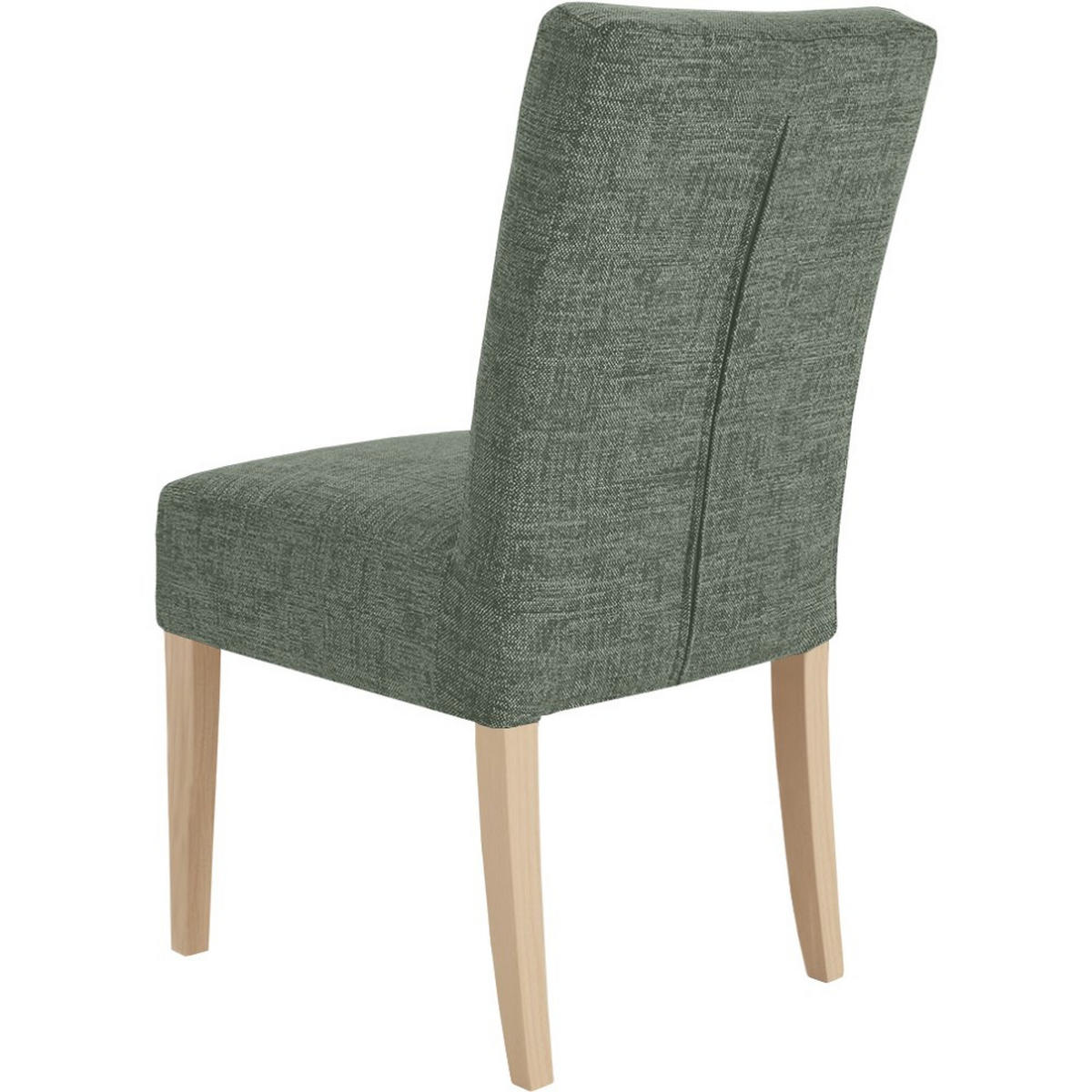 STUHL FREYA mit Buchenholzbeinen, Polsterstuhl, Dunkelgrün - Dunkelgrün/Buchefarben, Holz (47/94/42cm) - Beautysofa