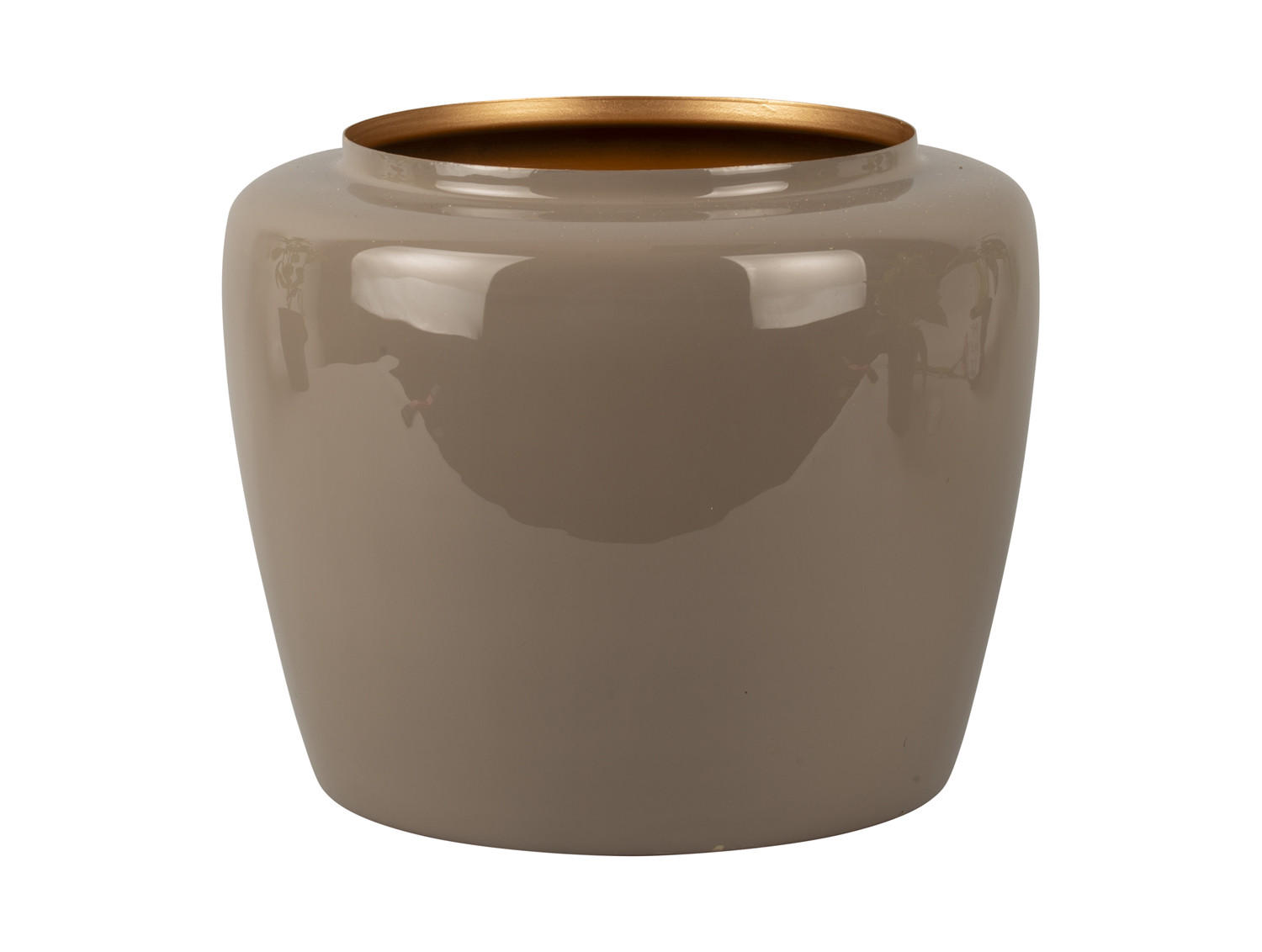 BLUMENTOPF Grand 25/25/20 cm - Grau, Metall (25/20/25cm) - Present Time