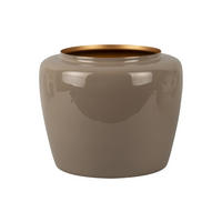 BLUMENTOPF Grand 25/25/20 cm - Grau, Metall (25/20/25cm) - Present Time