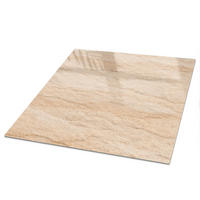 TISCHPLATTE 100x50 cm – Beige Muster - Grau, Glas (100/50/0.4cm) - Wallfluent