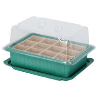 AUSSAATBOX Basic Grün 20.5/15.5/6.5 cm Kunststoff - Grün, Kunststoff (6.5cm) - Mondex