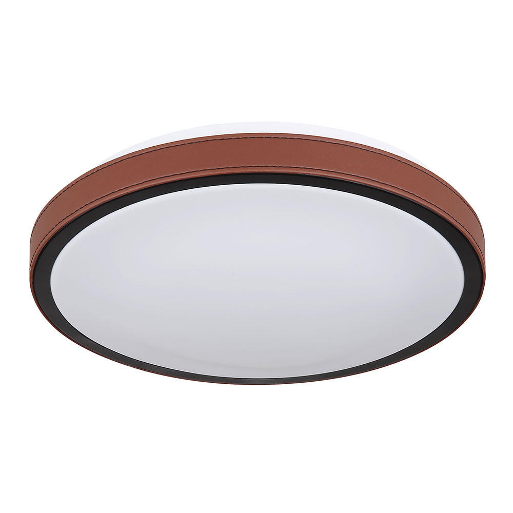 LED DECKENLEUCHTE Aluminium Braun - Braun, Metall (30/30/8cm)