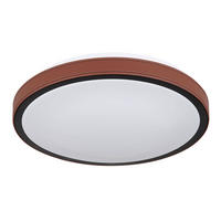 LED DECKENLEUCHTE Aluminium Braun - Braun, Metall (30/30/8cm)