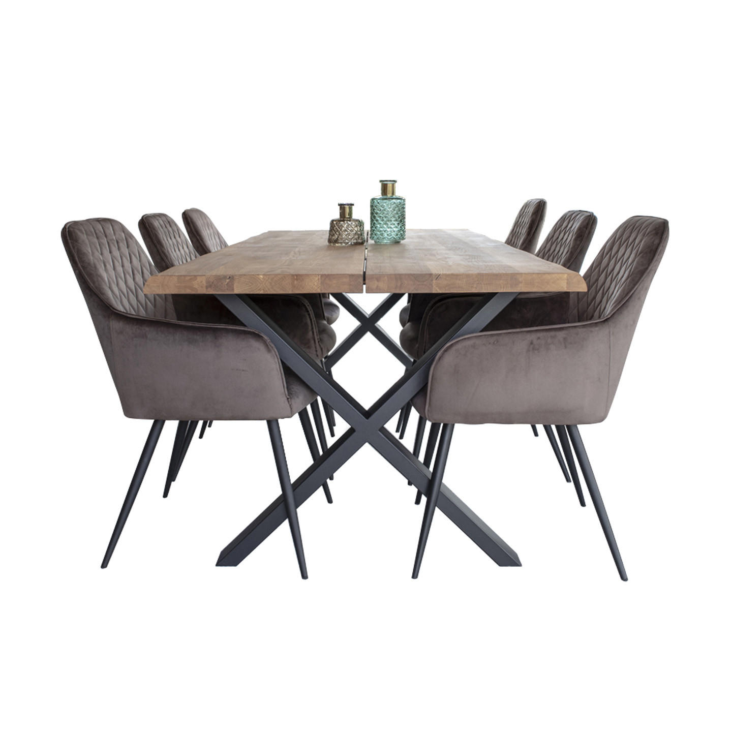 TISCHGRUPPE Violet - Violett, Holzwerkstoff (95/76/200cm) - ebuy24