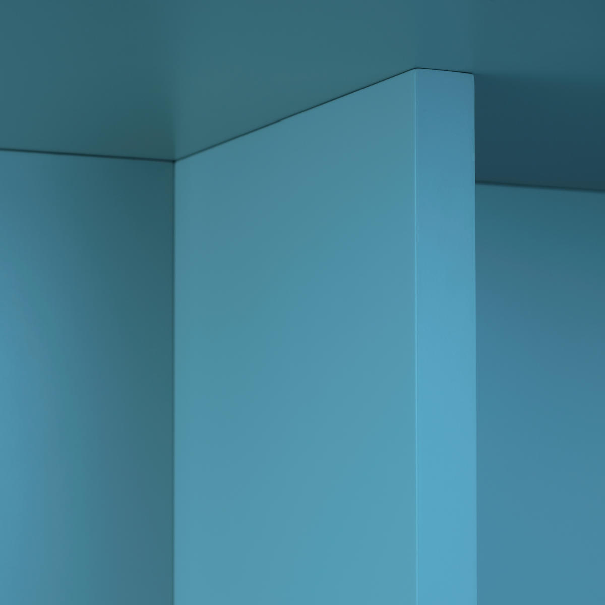 COUCHTISCH Runder, MDF-Platte 3 cm stark, Cornish Blau, 100 cm - Hellblau, Holzwerkstoff (100/100/42cm) - RNT By Really Nice Things