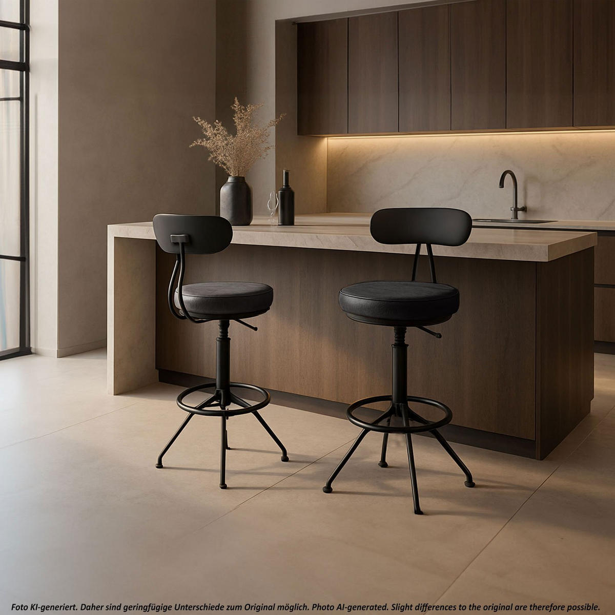 BARSKI STOLČEK Črn - črna, tekstil (45/101/45cm) - MCW