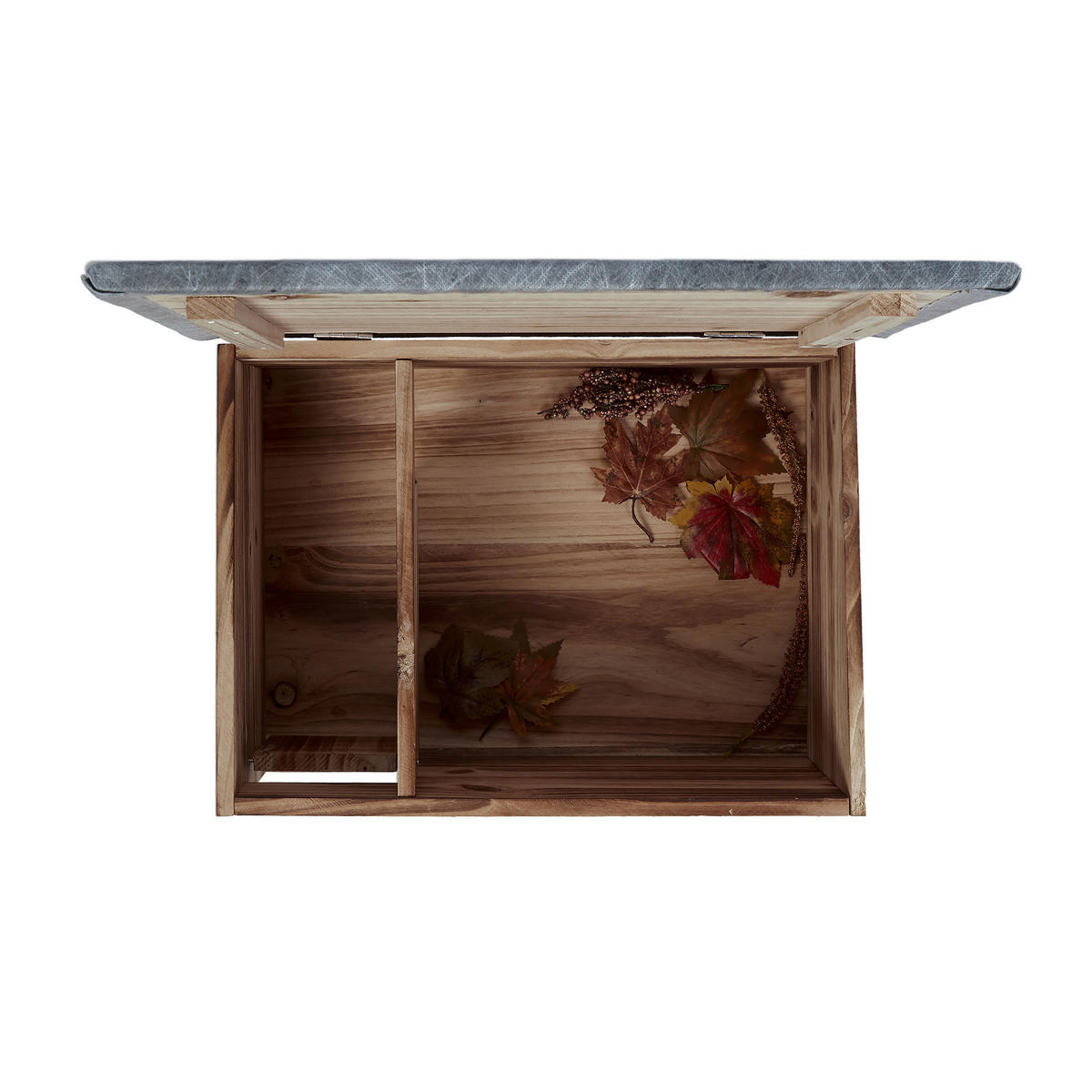 IGELHAUS - Braun, Holz/Textil (46/21/34cm) - Relaxdays