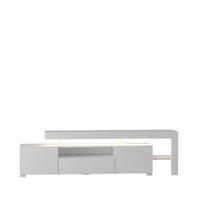 TV-LOWBOARD Weiß mit LED Beleuchtung Hochglanz 9048 - Weiß, Holzwerkstoff (192/53/37cm) - moebel17