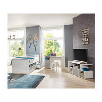 JUGENDZIMMER SET 3-tlg. Bett inkl.Bettkasten, Schreibtisch, Lowboard SALE - Eichefarben/Hellgrau, Holzwerkstoff (1/1/1cm) - arthur berndt