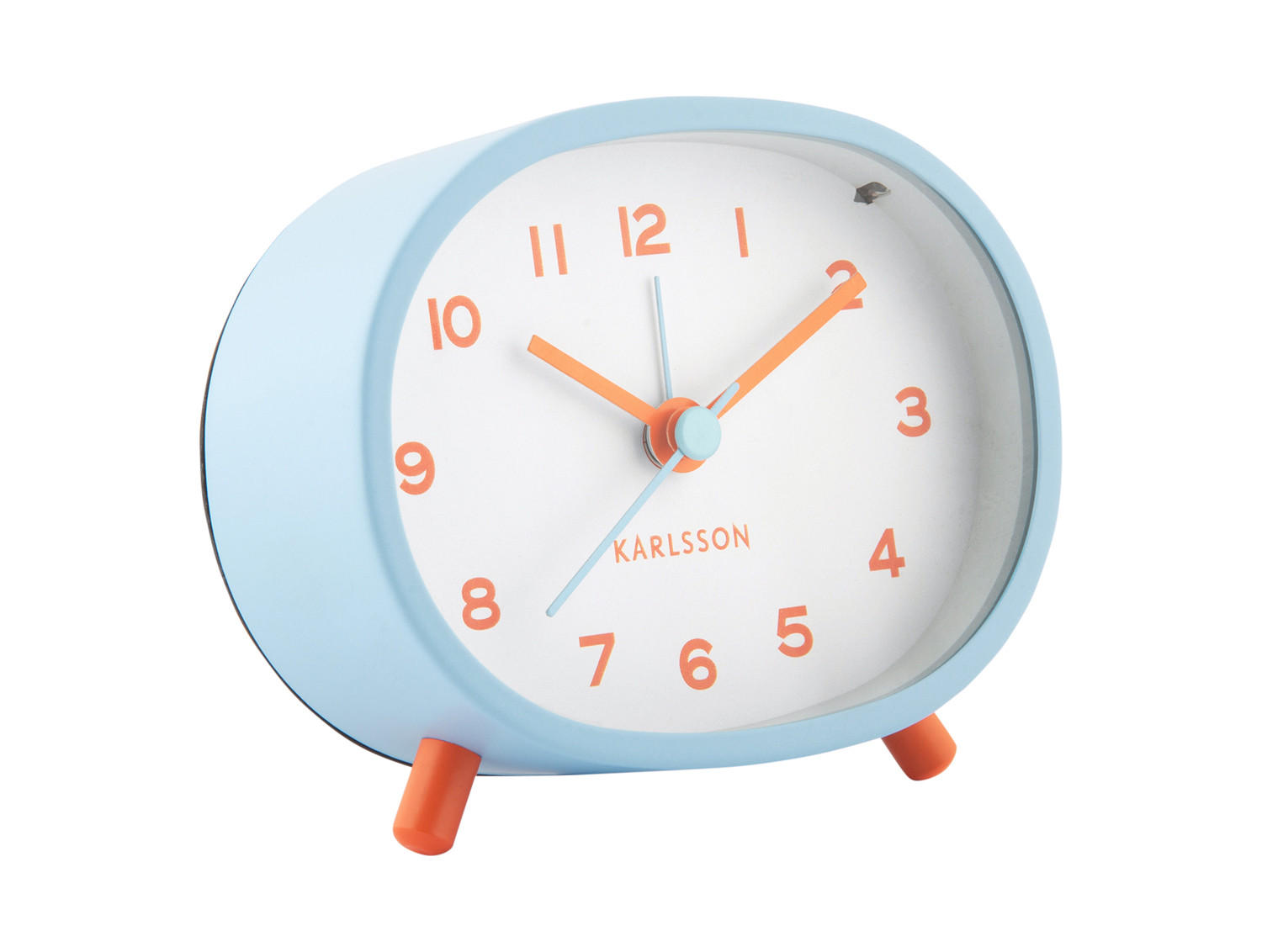 WECKER Cheeky 4/9/8 cm - Blau, Metall (9/8/4cm) - Karlsson