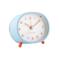 WECKER Cheeky 4/9/8 cm - Blau, Metall (9/8/4cm) - Karlsson