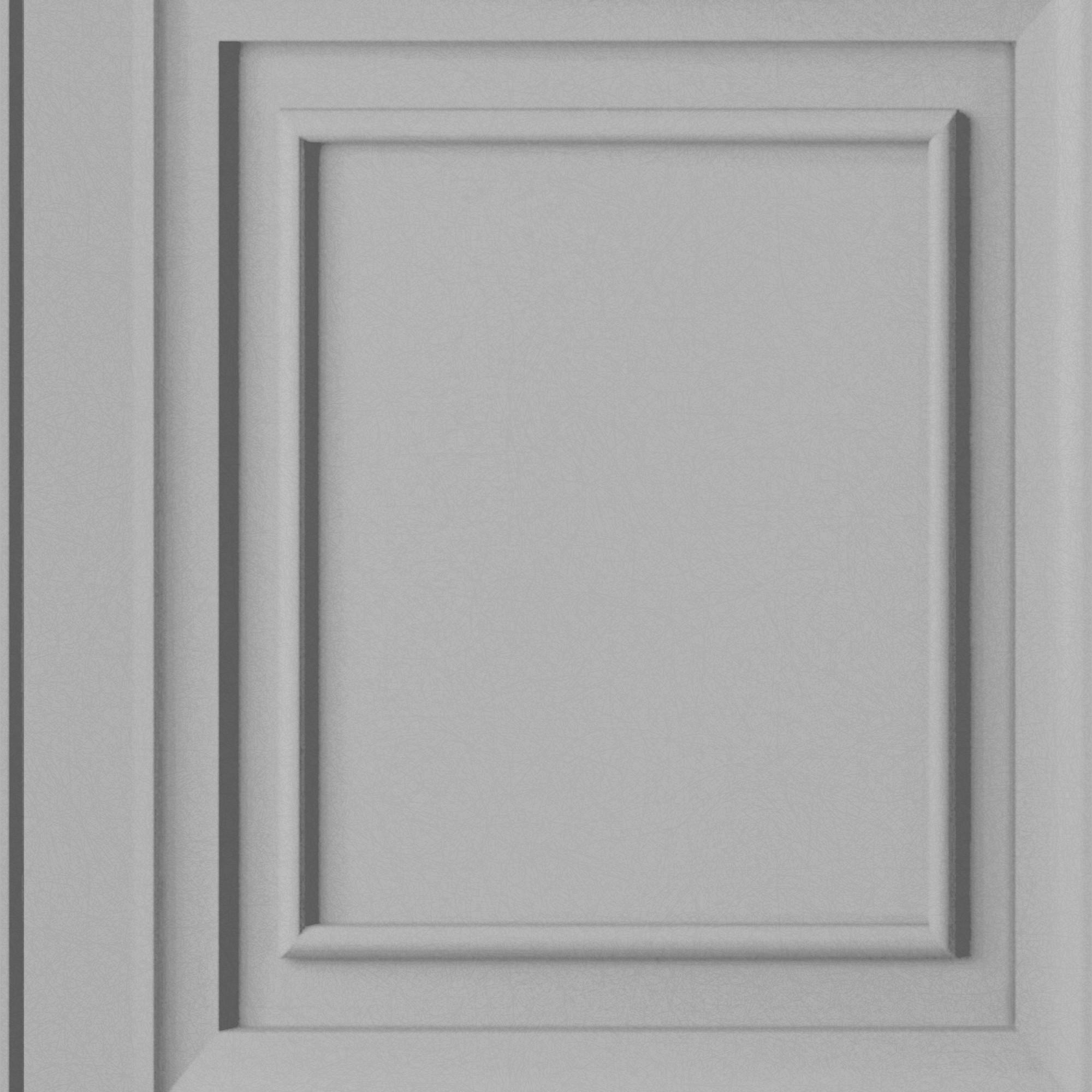 VLIESTAPETE Redbrook Wood Panel Silber | Silber | Holzpaneele | 10mx52cm - Silberfarben, Papier/Kunststoff (52/1000cm) - Graham & Brown