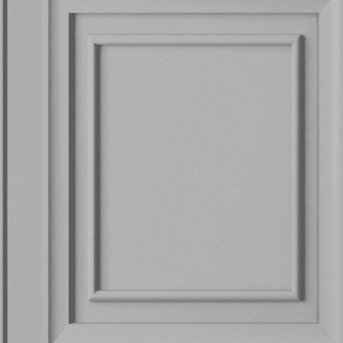 VLIESTAPETE Redbrook Wood Panel Silber | Silber | Holzpaneele | 10mx52cm - Silberfarben, Papier/Kunststoff (52/1000cm) - Graham & Brown