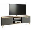 FERNSEHKOMMODE Bergen Anthrazit-Artisan Eiche 150/40/47 cm - Multicolor, Holzwerkstoff (150/47/40cm) - Matkam Möbel