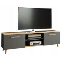 FERNSEHKOMMODE Bergen Anthrazit-Artisan Eiche 150/40/47 cm - Multicolor, Holzwerkstoff (150/47/40cm) - Matkam Möbel