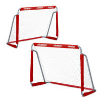 2xFUßBALLTOR - Multicolor, Textil/Metall (150/75cm) - Relaxdays