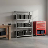 SCHRAUBREGAL PANDA MID | HxBxT 150x100x30cm | 4 Fachböden | Fachlast 100kg | Grau - Grau, Metall (100/150/30cm) - PROREGAL