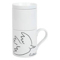 KAFFEEBEREITER Coffee for One Picasso - le colombe de la paix - Naturfarben, Keramik (0.37L) - Könitz