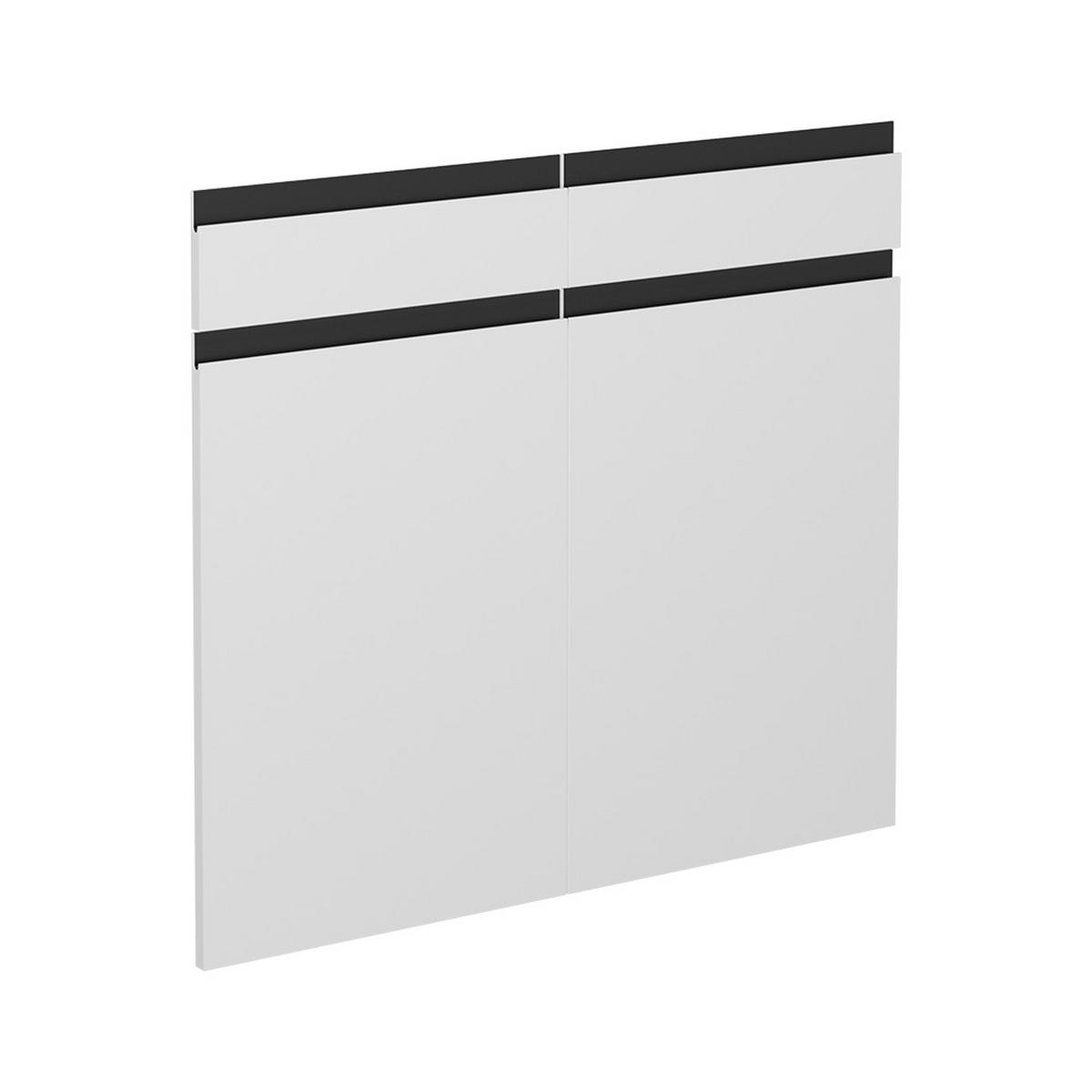 KÜCHENFRONT R-Line Weiß 79.2 x 70.8 cm Möbelfront für den Schubladenunterschrank - Weiß, Holzwerkstoff (79.2/70.8/1.6cm) - Vicco