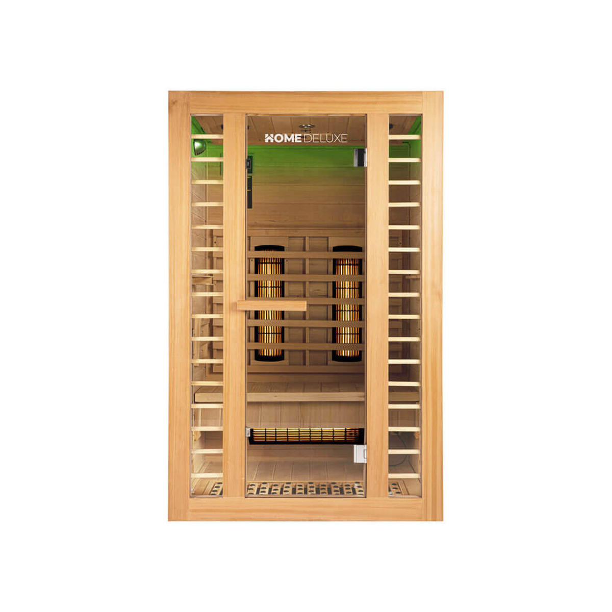 INFRAROTKABINE REDSUN DELUXE PLUS M - Braun, Holz (120/190/105cm) - Home Deluxe