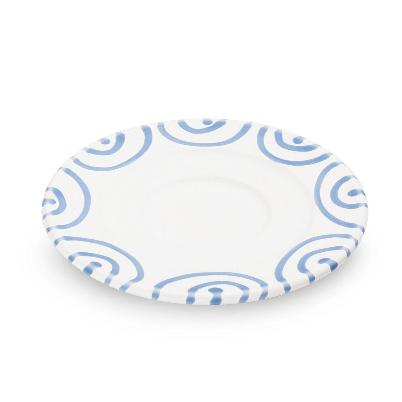 TELLER Geflammt - Weiß, Keramik (16cm) - Gmundner Keramik
