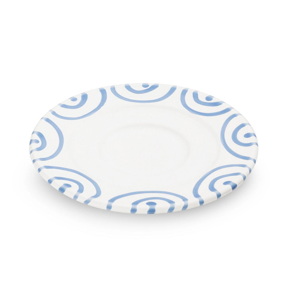 TELLER Geflammt - Weiß, Keramik (16cm) - Gmundner Keramik