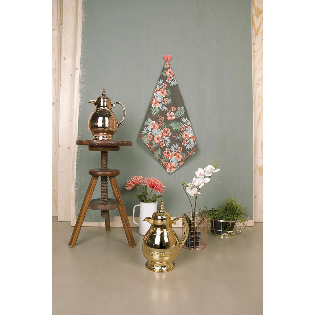 OBSTSCHALE Gold 28/28/12 cm - Goldfarben, Metall (28/12cm) - Present Time