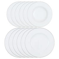 TAFELSERVICE Anmut Platinum No.1 weiß 12er Set - Weiß, Keramik (1/1/1cm) - Villeroy & Boch