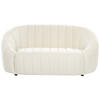 2-SITZER-SOFA Samtstoff cremeweiß Malung - Weiß, Textil (138/68/79cm) - Beliani