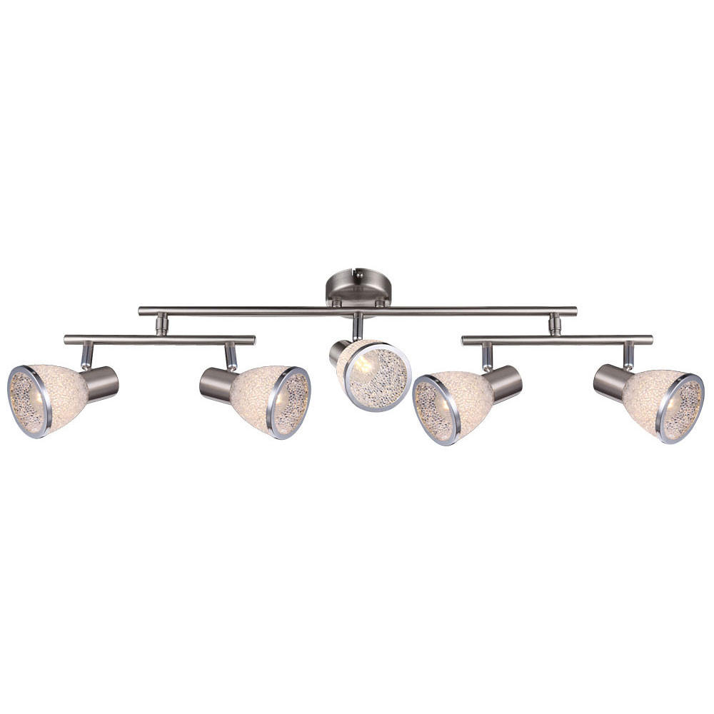LED DECKENLEUCHTE Acryl Silber matt - Silberfarben, Metall (74/74/18.5cm) - Globo Lighting